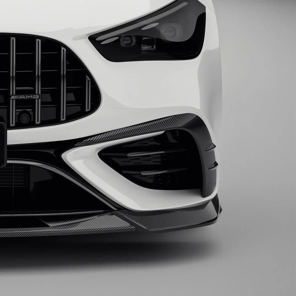 SOOQOO MERCEDES-AMG CLE 53 C236 Front Bumper Inserts In Prepreg Carbon Fiber