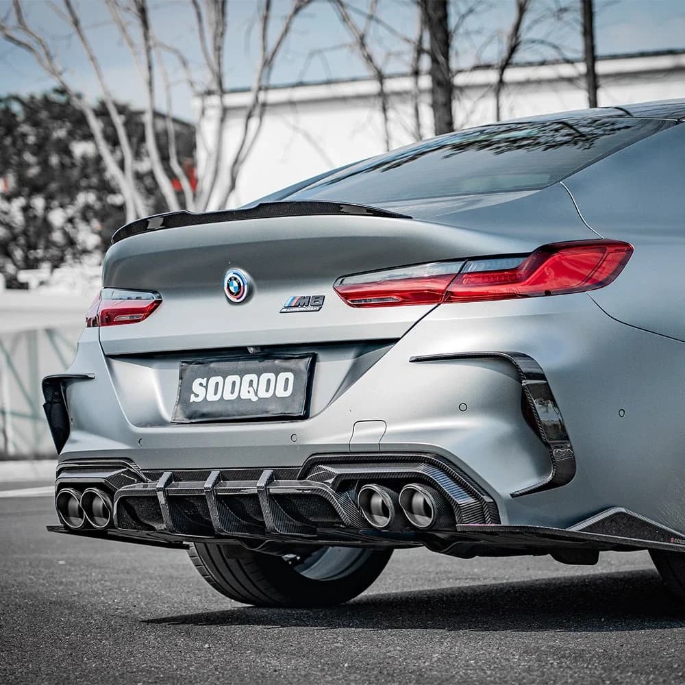 SOOQOO BMW M8 F93 Rear Diffuser In Prepreg Carbon Fiber