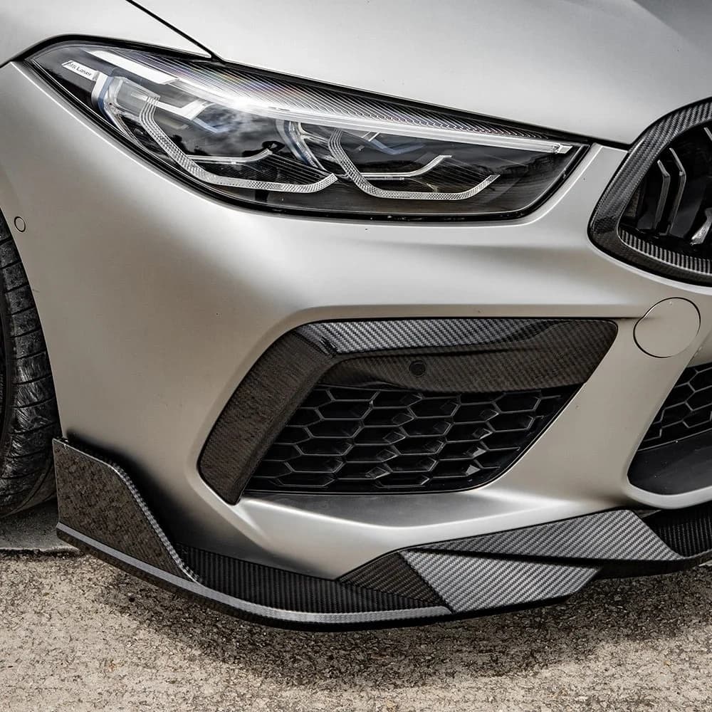 SOOQOO BMW M8 F9x Front Lip In Prepreg Carbon Fiber