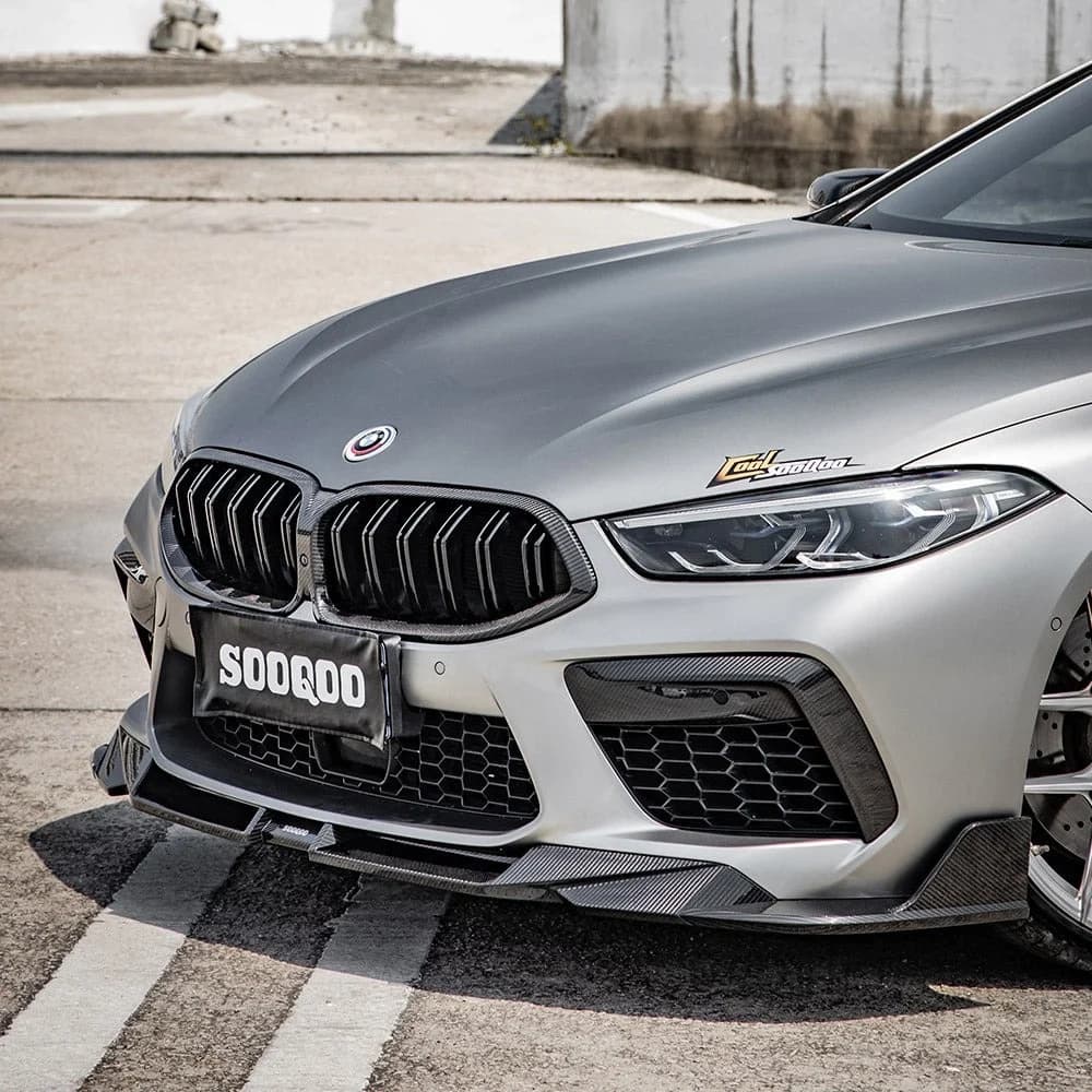 SOOQOO BMW M8 F9x Front Lip In Prepreg Carbon Fiber