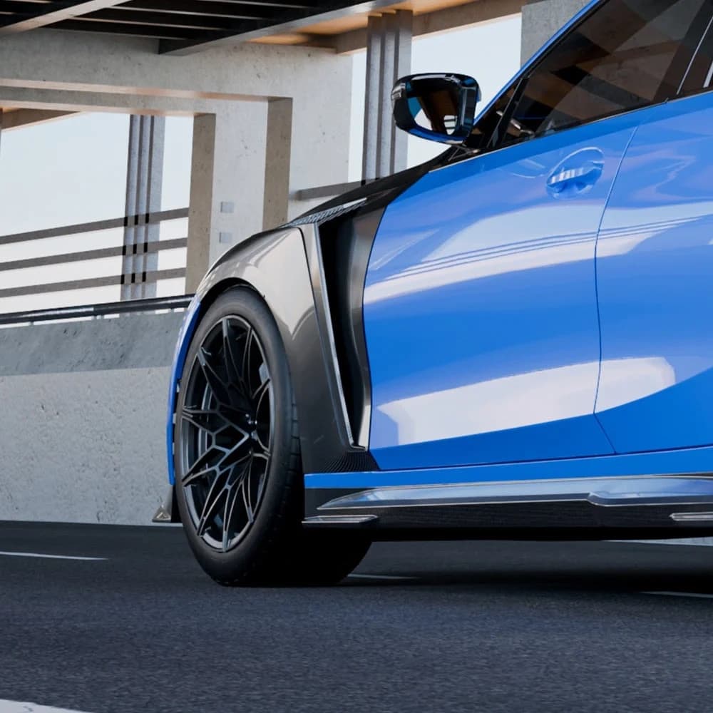 SOOQOO BMW M3 G80 Side Fenders In Prepreg Carbon Fiber